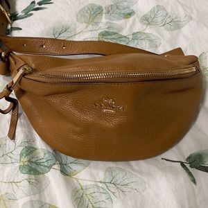 Coach Camel Leather Belt Bag